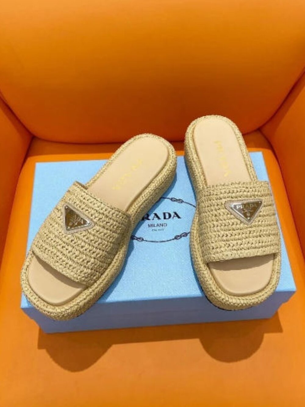 Prada Women‘s Slippers Size 38 – With Original Box